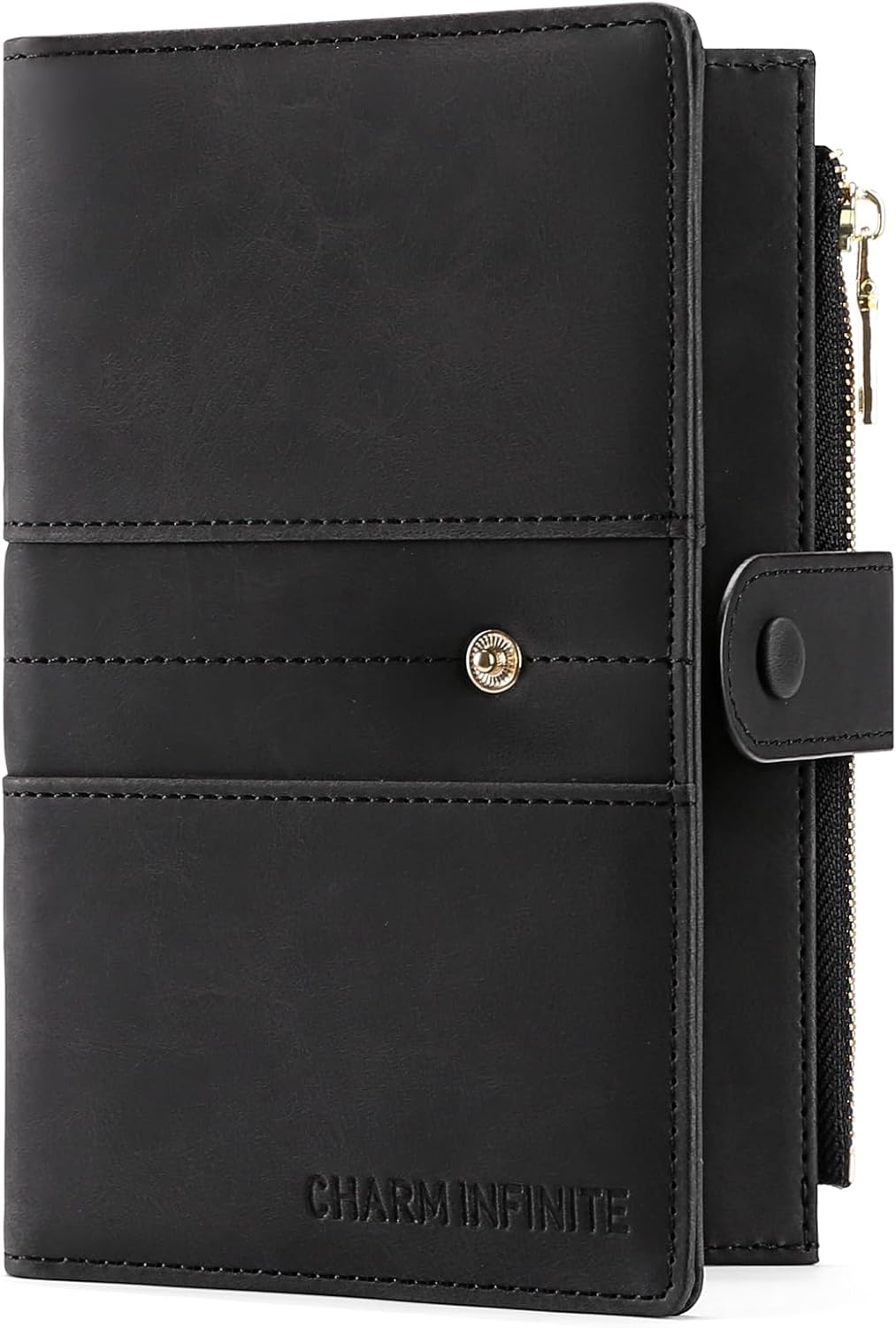 Family Passport Holder Wallet RFID Blocking Zippered Passport Wallet,Women and Men Travel Wallet Ladies Passport Cover