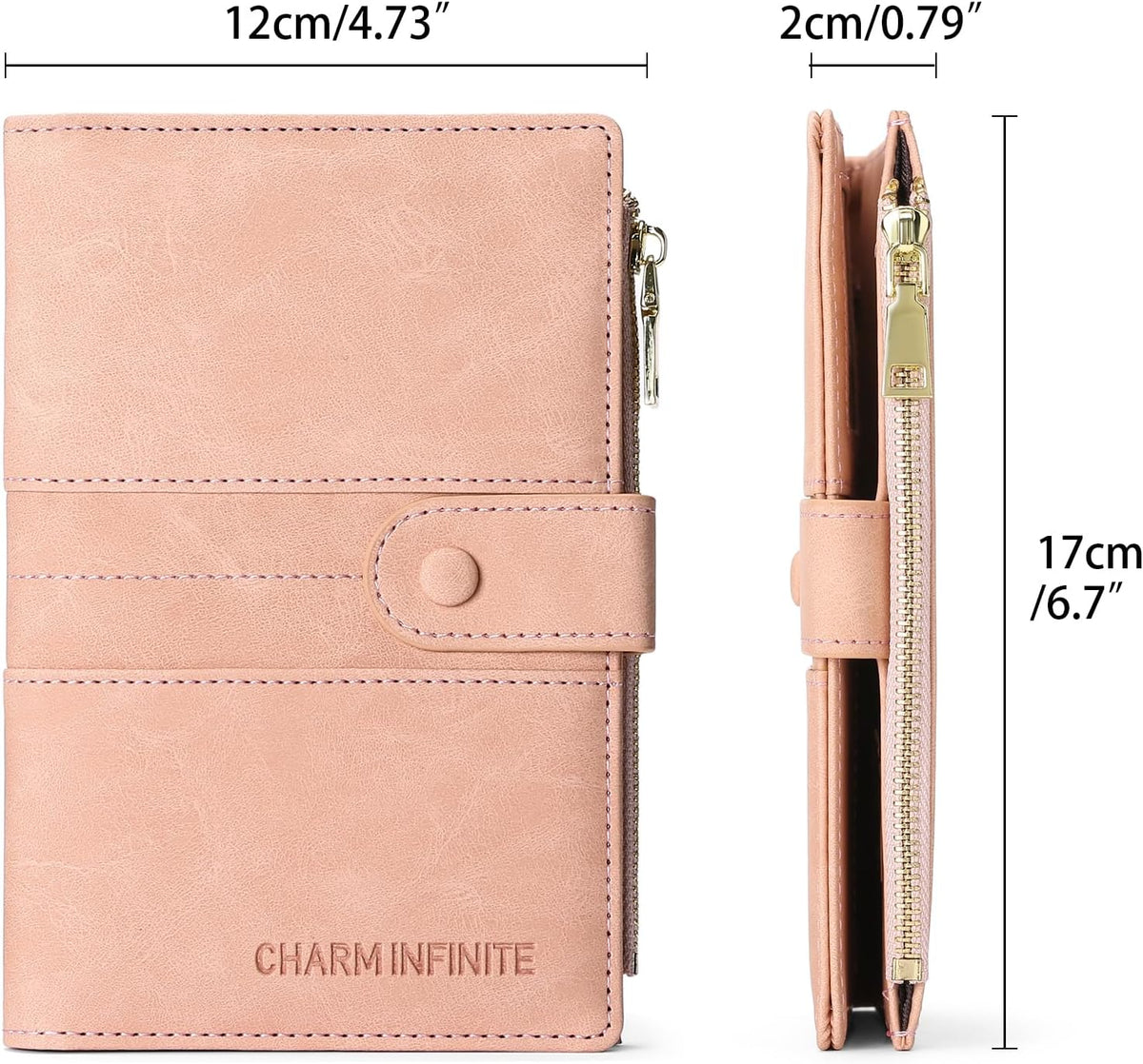 Family Passport Holder Wallet RFID Blocking Zippered Passport Wallet,Women and Men Travel Wallet Ladies Passport Cover