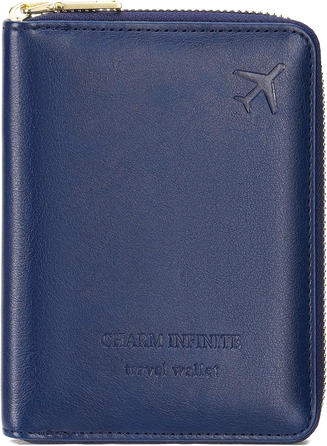 Family Passport Holder Wallet RFID Blocking Zippered Passport Wallet,Women and Men Travel Wallet Ladies Passport Cover