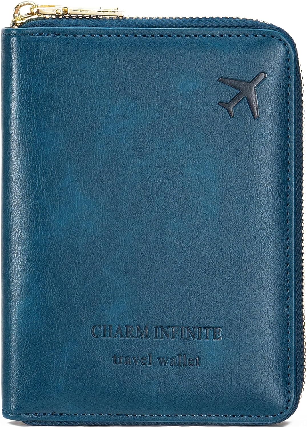 Family Passport Holder Wallet RFID Blocking Zippered Passport Wallet,Women and Men Travel Wallet Ladies Passport Cover