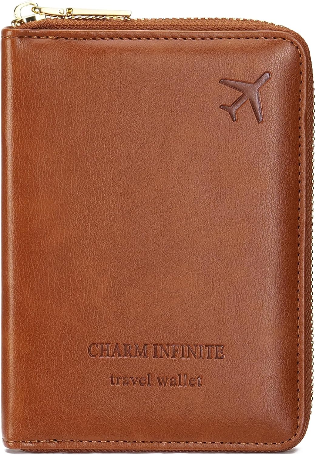 Family Passport Holder Wallet RFID Blocking Zippered Passport Wallet,Women and Men Travel Wallet Ladies Passport Cover