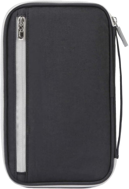 Passport Wallets, Travel Wallet, RFID Family Passport Holder, Trip Document Organizer (Black)