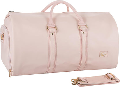 Convertible Carry on Garment Bag for Women, Garment Bags for Travel with Shoe Pouch 2 in 1 Hanging Suitcase Suit Bag for Women Travel Duffle Bag Garment Bag
