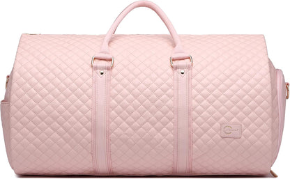 Convertible Carry on Garment Bag for Women, Garment Bags for Travel with Shoe Pouch 2 in 1 Hanging Suitcase Suit Bag for Women Travel Duffle Bag Garment Bag