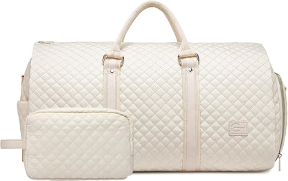 Convertible Carry on Garment Bag for Women, Garment Bags for Travel with Shoe Pouch 2 in 1 Hanging Suitcase Suit Bag for Women Travel Duffle Bag Garment Bag