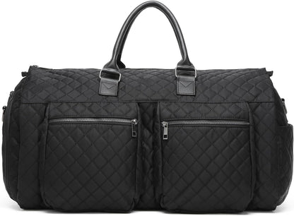 Convertible Carry on Garment Bag for Women, Garment Bags for Travel with Shoe Pouch 2 in 1 Hanging Suitcase Suit Bag for Women Travel Duffle Bag Garment Bag