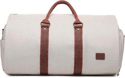 Convertible Carry on Garment Bag for Women, Garment Bags for Travel with Shoe Pouch 2 in 1 Hanging Suitcase Suit Bag for Women Travel Duffle Bag Garment Bag