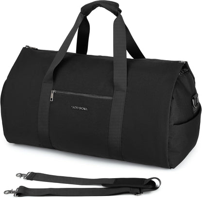 Convertible Carry on Garment Bag for Women, Garment Bags for Travel with Shoe Pouch 2 in 1 Hanging Suitcase Suit Bag for Women Travel Duffle Bag Garment Bag