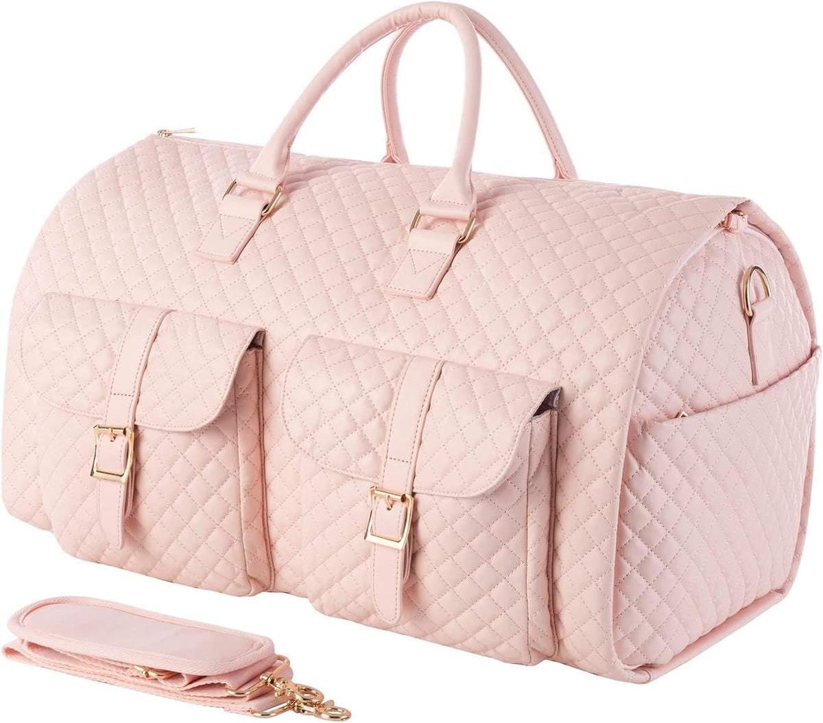 Convertible Carry on Garment Bag for Women, Garment Bags for Travel with Shoe Pouch 2 in 1 Hanging Suitcase Suit Bag for Women Travel Duffle Bag Garment Bag