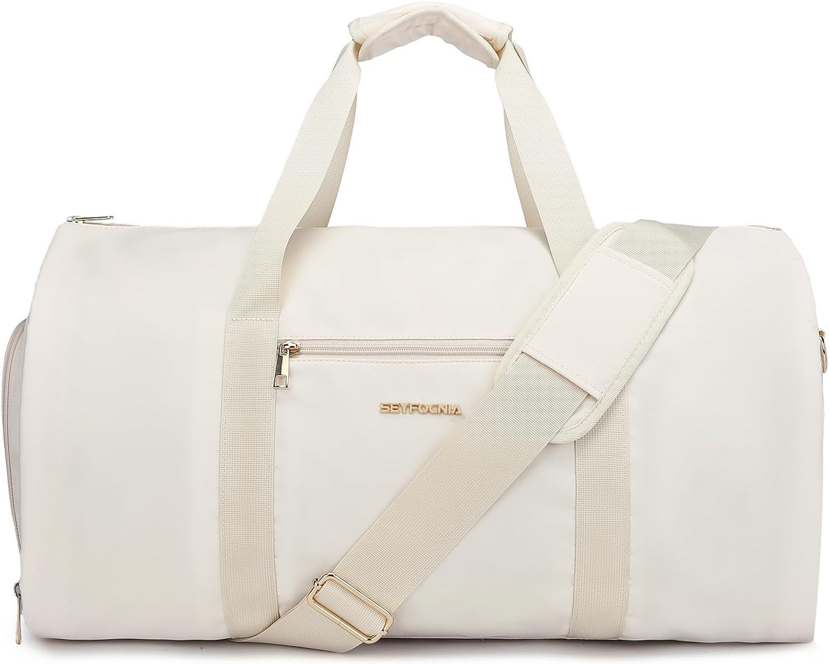Convertible Carry on Garment Bag for Women, Garment Bags for Travel with Shoe Pouch 2 in 1 Hanging Suitcase Suit Bag for Women Travel Duffle Bag Garment Bag