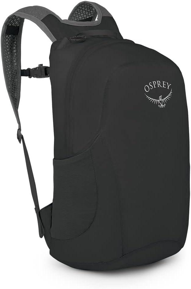 Ultralight Collapsible Stuff Pack - Lightweight, Packable Travel Backpack — Extra Bag For Travel and Every Day — 18 L Capacity Daypack to Expand Luggage, Black