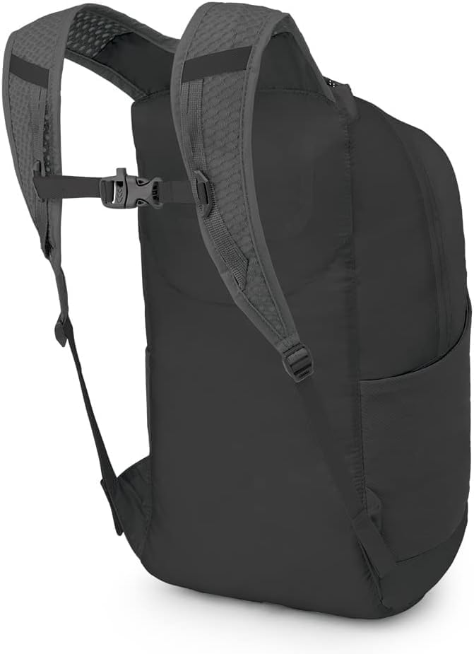 Ultralight Collapsible Stuff Pack - Lightweight, Packable Travel Backpack — Extra Bag For Travel and Every Day — 18 L Capacity Daypack to Expand Luggage, Black