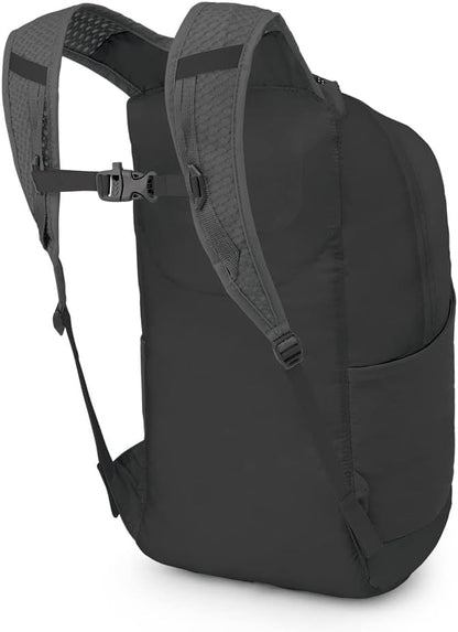 Ultralight Collapsible Stuff Pack - Lightweight, Packable Travel Backpack — Extra Bag For Travel and Every Day — 18 L Capacity Daypack to Expand Luggage, Black