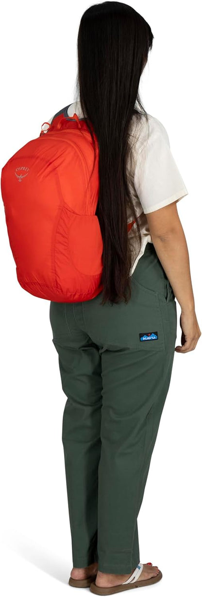 Ultralight Collapsible Stuff Pack - Lightweight, Packable Travel Backpack — Extra Bag For Travel and Every Day — 18 L Capacity Daypack to Expand Luggage, Black