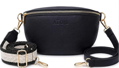 Leather RFID Anti Theft Sling Bag for Women, Pickpocket Proof Travel Crossbody Bag, RFID Blocking Crossbody Purse for Women