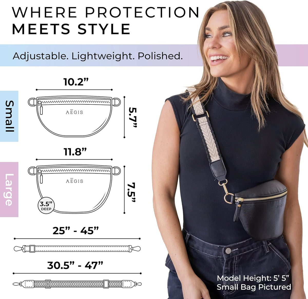 Leather RFID Anti Theft Sling Bag for Women, Pickpocket Proof Travel Crossbody Bag, RFID Blocking Crossbody Purse for Women