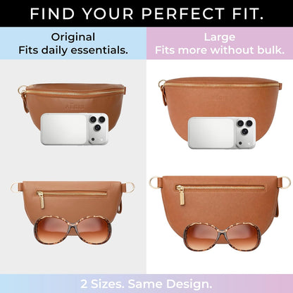 Leather RFID Anti Theft Sling Bag for Women, Pickpocket Proof Travel Crossbody Bag, RFID Blocking Crossbody Purse for Women