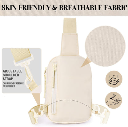 Small RFID Crossbody Bags for Women, Anti Theft Travel Mini Sling Bag RFID Blocking Chest Bag