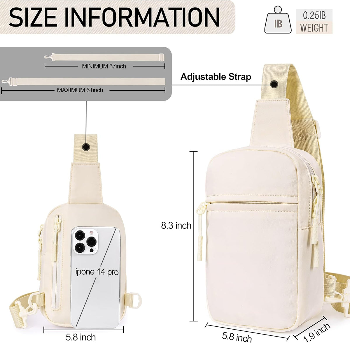 Small RFID Crossbody Bags for Women, Anti Theft Travel Mini Sling Bag RFID Blocking Chest Bag