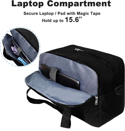 Carry on Bag with Laptop Compartment & Wet Pocket 15.6 Inch Underseat Personal Item Travel Bag Travel Duffel Bag