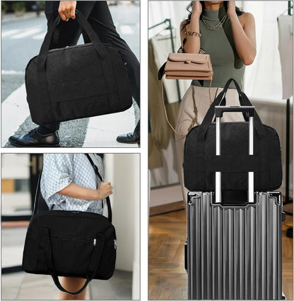 Carry on Bag with Laptop Compartment & Wet Pocket 15.6 Inch Underseat Personal Item Travel Bag Travel Duffel Bag