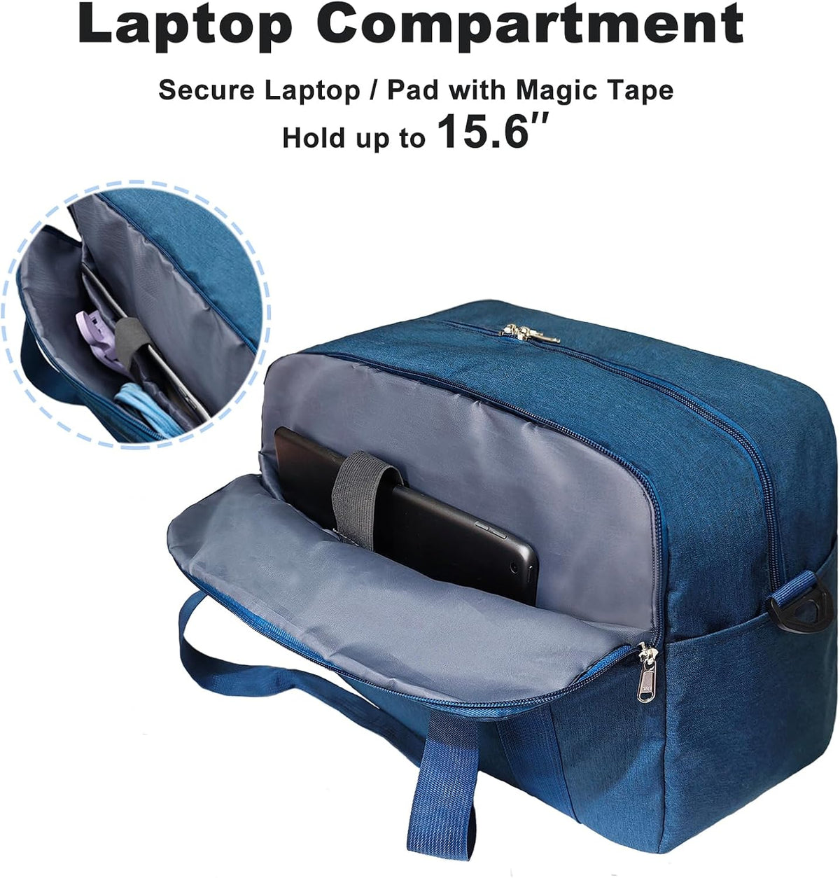 Carry on Bag with Laptop Compartment & Wet Pocket 15.6 Inch Underseat Personal Item Travel Bag Travel Duffel Bag