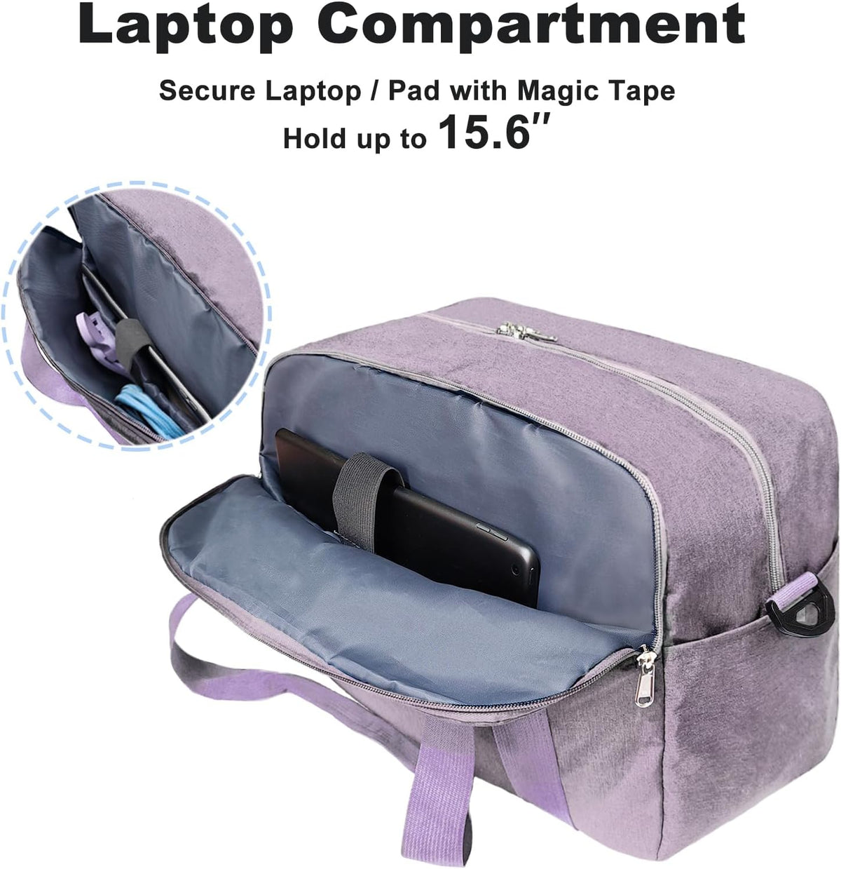 Carry on Bag with Laptop Compartment & Wet Pocket 15.6 Inch Underseat Personal Item Travel Bag Travel Duffel Bag