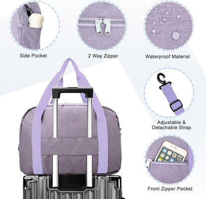 Carry on Bag with Laptop Compartment & Wet Pocket 15.6 Inch Underseat Personal Item Travel Bag Travel Duffel Bag