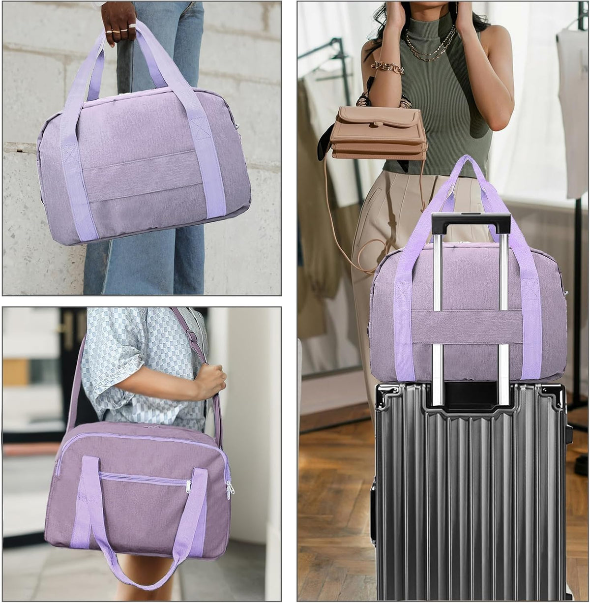 Carry on Bag with Laptop Compartment & Wet Pocket 15.6 Inch Underseat Personal Item Travel Bag Travel Duffel Bag