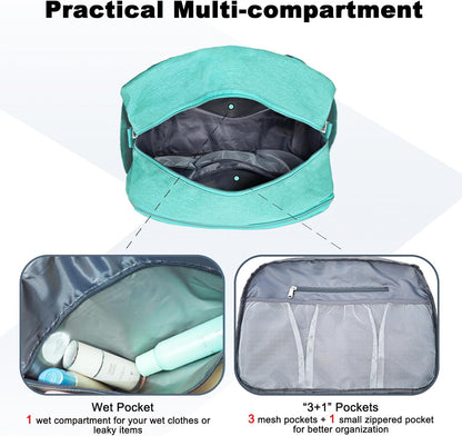 Carry on Bag with Laptop Compartment & Wet Pocket 15.6 Inch Underseat Personal Item Travel Bag Travel Duffel Bag
