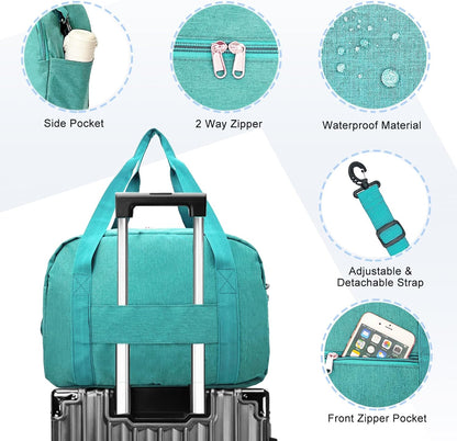Carry on Bag with Laptop Compartment & Wet Pocket 15.6 Inch Underseat Personal Item Travel Bag Travel Duffel Bag