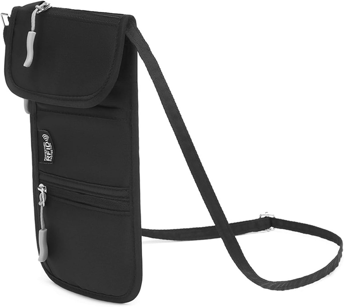 Oxford Fabric Travel Document Organizers Blocking Zipper Pocket and Wear Resistant Protections for Essential Storage Document Compact Design Business Travel Family