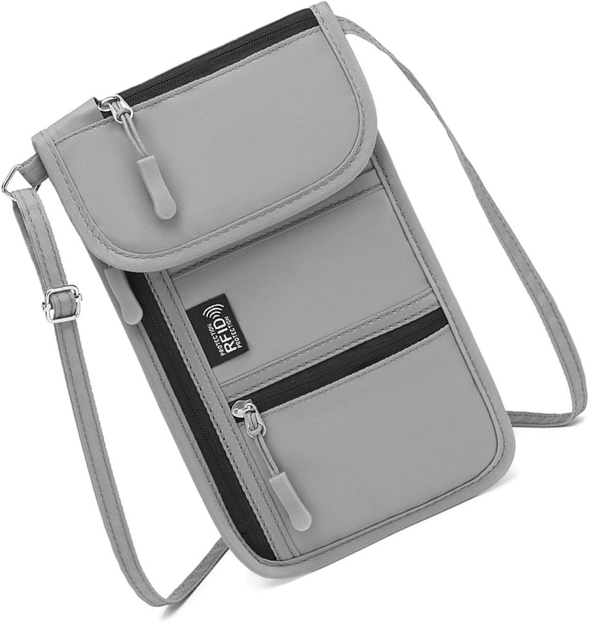 Oxford Fabric Travel Document Organizers Blocking Zipper Pocket and Wear Resistant Protections for Essential Storage Document Compact Design Business Travel Family