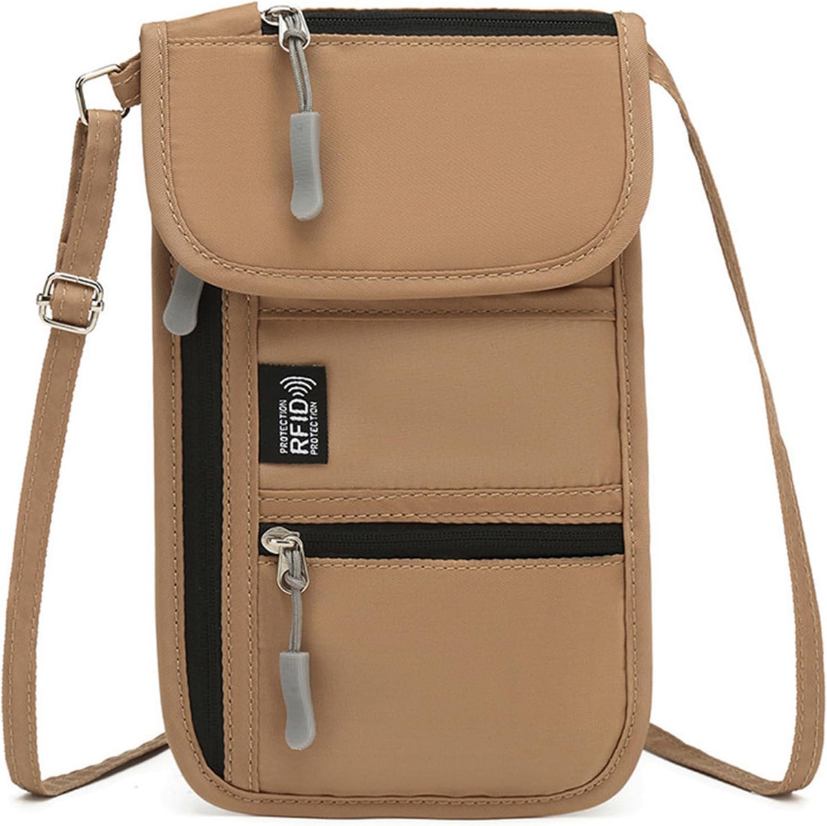 Oxford Fabric Travel Document Organizers Blocking Zipper Pocket and Wear Resistant Protections for Essential Storage Document Compact Design Business Travel Family