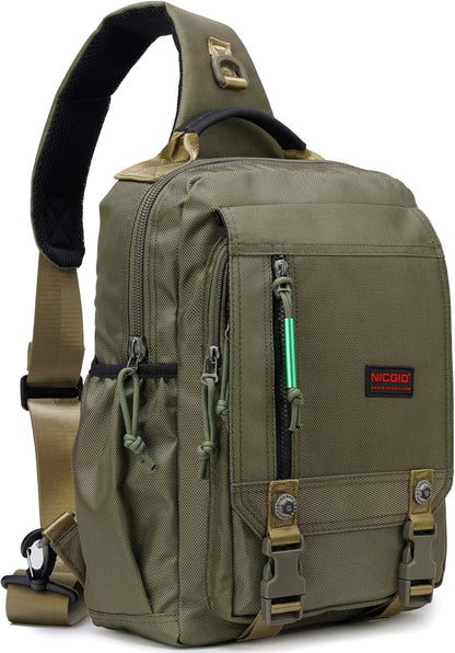Sling Bags Chest Shoulder Backpacks, Laptop Backpack Crossbody Messenger Bag Travel Outdoor Men Women