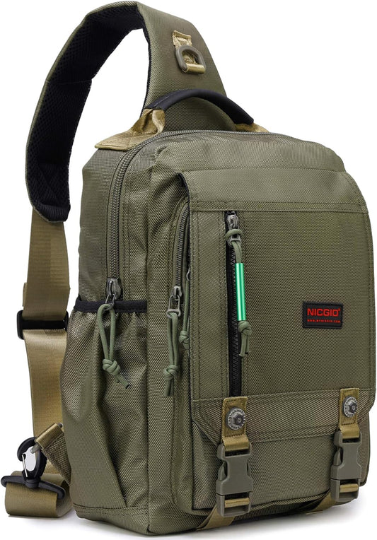 Sling Bags Chest Shoulder Backpacks, Laptop Backpack Crossbody Messenger Bag Travel Outdoor Men Women