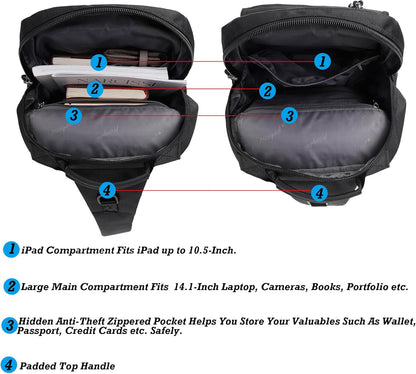 Sling Bags Chest Shoulder Backpacks, Laptop Backpack Crossbody Messenger Bag Travel Outdoor Men Women