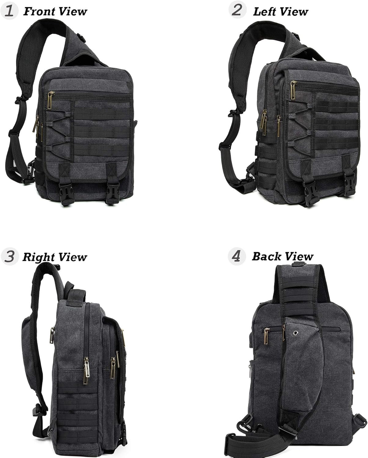 Sling Bags Chest Shoulder Backpacks, Laptop Backpack Crossbody Messenger Bag Travel Outdoor Men Women