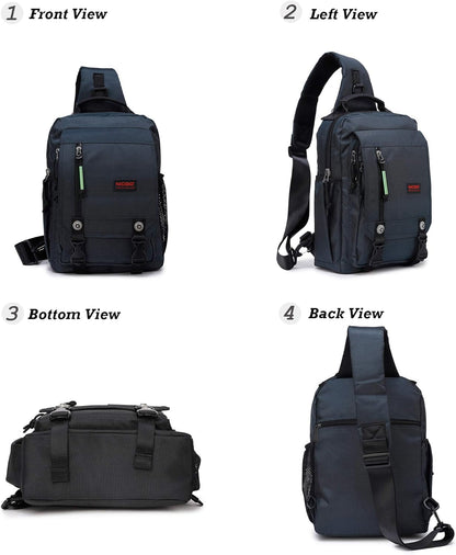 Sling Bags Chest Shoulder Backpacks, Laptop Backpack Crossbody Messenger Bag Travel Outdoor Men Women