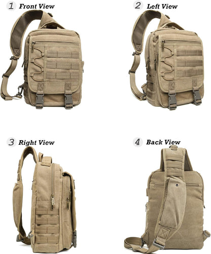 Sling Bags Chest Shoulder Backpacks, Laptop Backpack Crossbody Messenger Bag Travel Outdoor Men Women