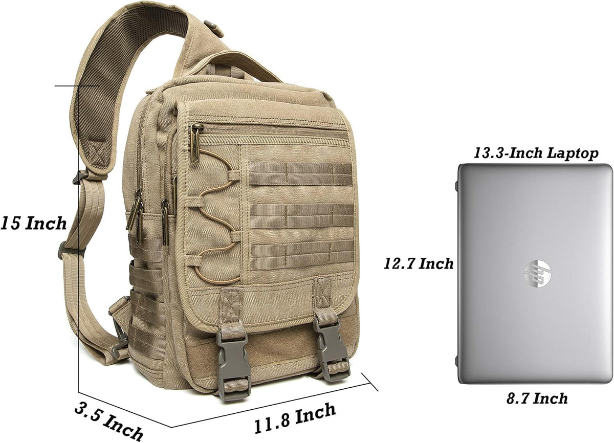 Sling Bags Chest Shoulder Backpacks, Laptop Backpack Crossbody Messenger Bag Travel Outdoor Men Women