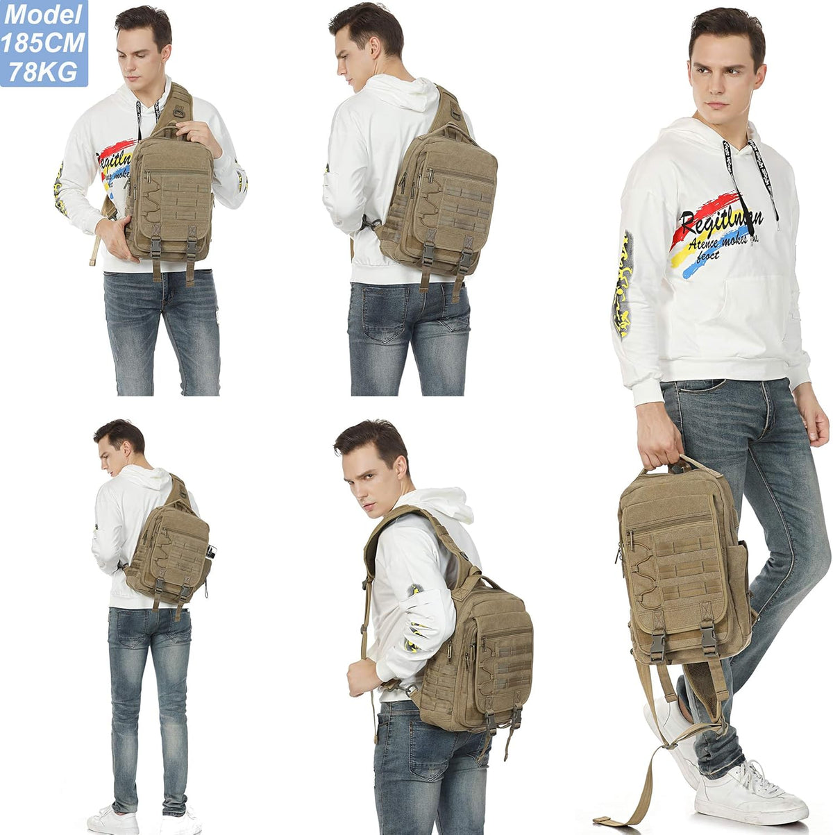 Sling Bags Chest Shoulder Backpacks, Laptop Backpack Crossbody Messenger Bag Travel Outdoor Men Women