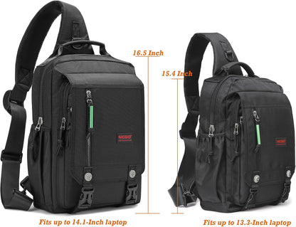 Sling Bags Chest Shoulder Backpacks, Laptop Backpack Crossbody Messenger Bag Travel Outdoor Men Women