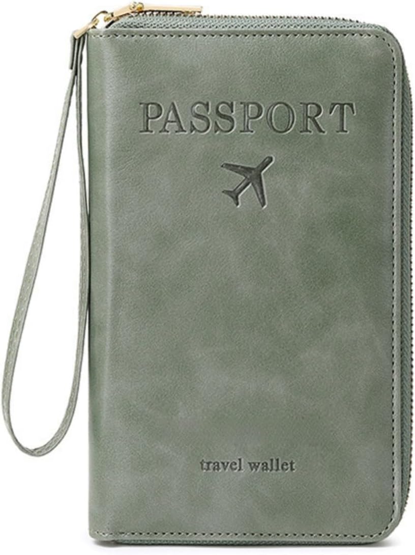 RFID Passport Holder for Travel - Cruise Essentials 2025 with RFID Blocking Sleeves | Anti-Theft Travel Wallet Document Organizer for Women & Men (Pink)
