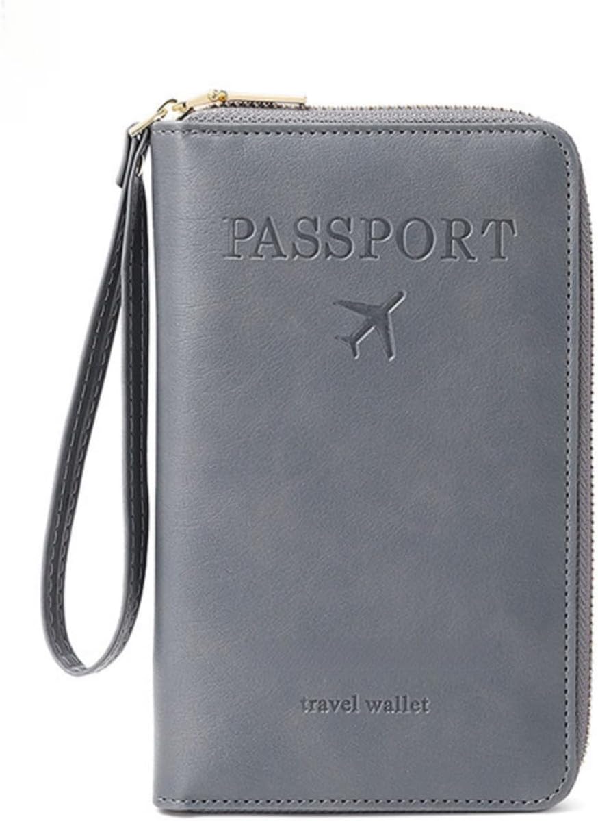 RFID Passport Holder for Travel - Cruise Essentials 2025 with RFID Blocking Sleeves | Anti-Theft Travel Wallet Document Organizer for Women & Men (Pink)