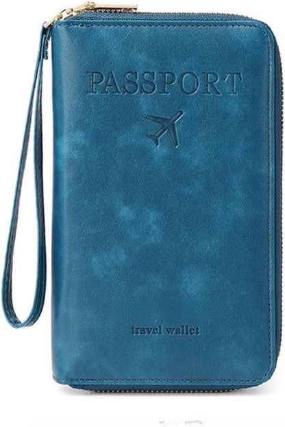 RFID Passport Holder for Travel - Cruise Essentials 2025 with RFID Blocking Sleeves | Anti-Theft Travel Wallet Document Organizer for Women & Men (Pink)