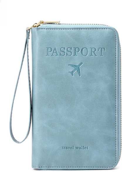 RFID Passport Holder for Travel - Cruise Essentials 2025 with RFID Blocking Sleeves | Anti-Theft Travel Wallet Document Organizer for Women & Men (Pink)