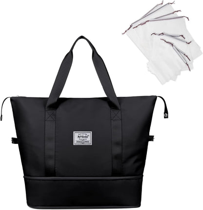 Women Travel Duffel, Multi Functional Large Expandable Weekender Carry-on Tote, Gym Workout Overnight Bag, Mommy Hospital Bag for Labor and Delivery - Colors A