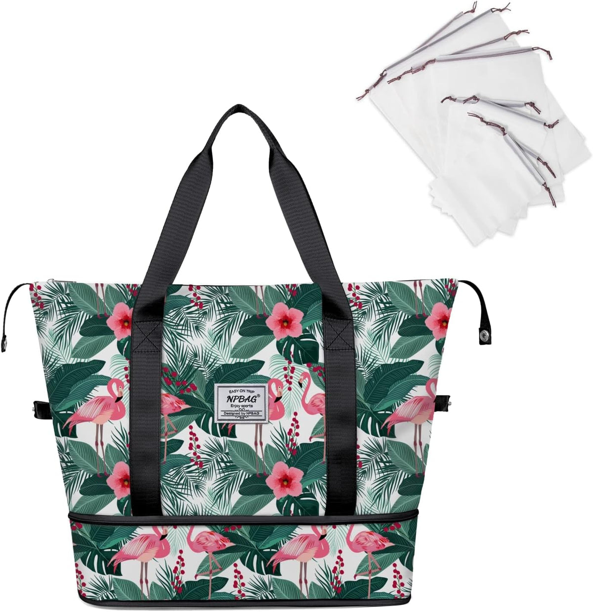 Women Travel Duffel, Multi Functional Large Expandable Weekender Carry-on Tote, Gym Workout Overnight Bag, Mommy Hospital Bag for Labor and Delivery - Colors A