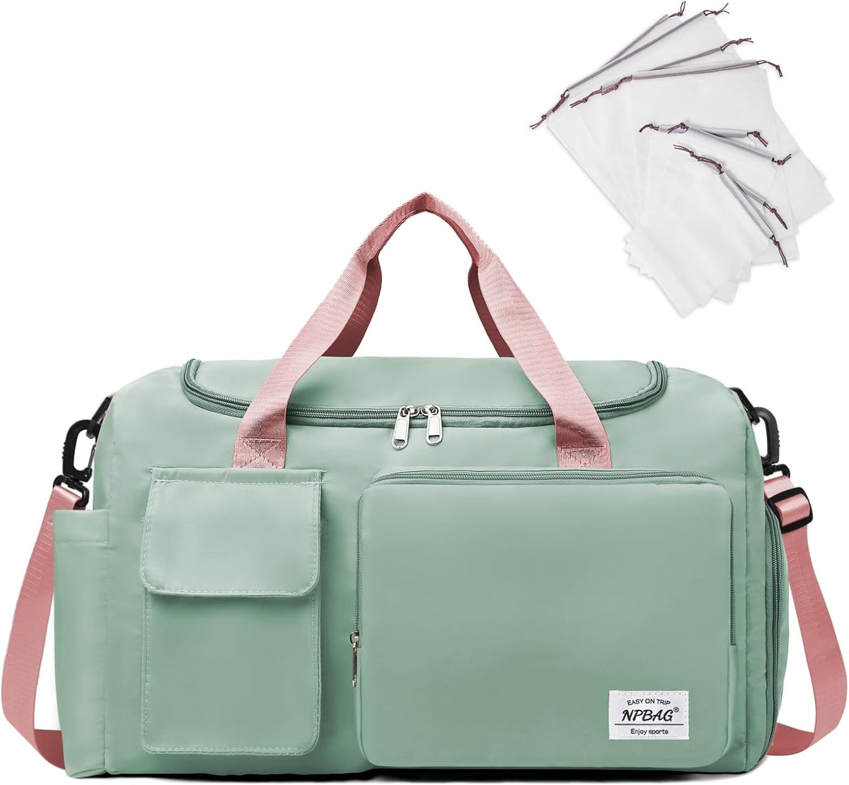 Women Travel Duffel, Multi Functional Large Expandable Weekender Carry-on Tote, Gym Workout Overnight Bag, Mommy Hospital Bag for Labor and Delivery - Colors A